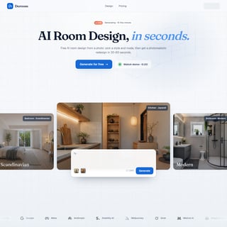 Deroom AI - Architecture & Design AI Tool Screenshot