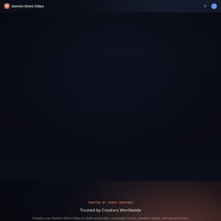 Gemini Omini Video - Video AI Tool Screenshot