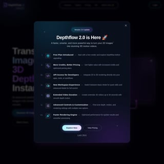 Depthflow AI - Animation & 3D Modeling AI Tool Screenshot