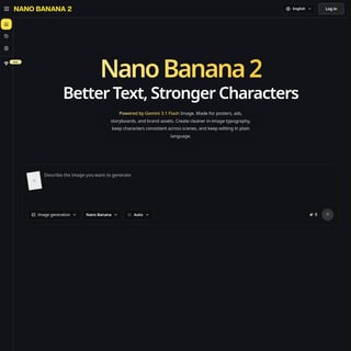 Free Nano Banana 2 - Image Generator AI Tool Screenshot