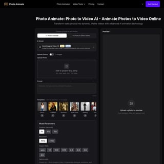 Photo Animate - 비디오 AI Tool Screenshot