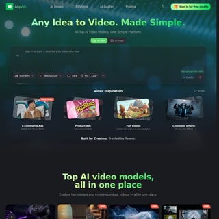 Anyvids - Video AI Tool Screenshot