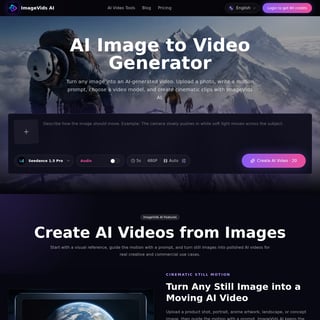 ImageVids AI - Video AI Tool Screenshot