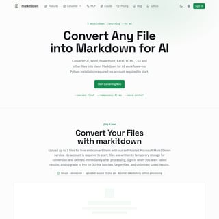 markitdown - Text AI Tool Screenshot