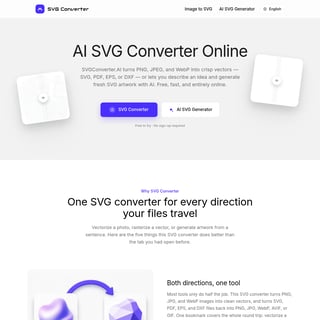 SVG Converter - Web Design AI Tool Screenshot