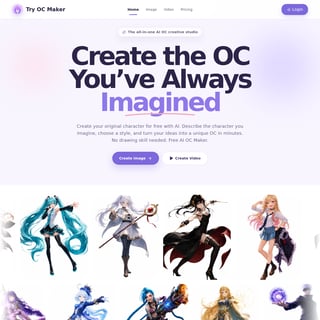 Try OC Maker - Image Generator AI Tool Screenshot