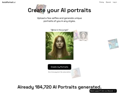 Générateur de portraits IA - Créez vos portraits IA en ligne