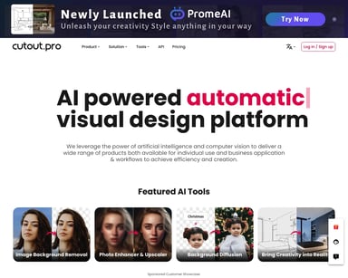 Cutout.Pro - AI Photo Editing & Visual Content Generation Platform