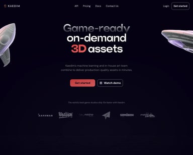 Kaedim | Искусственный интеллект для аутсорсинга 3D-арта