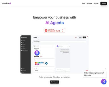 ResolveAI - 使用您自己的数据创建AI聊天机器人