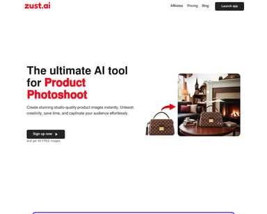 Zust - AI Background Generator for Product Photos