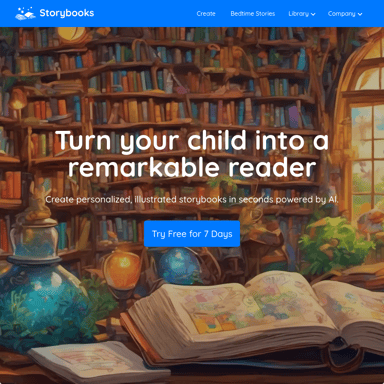 Storybooks: Personalized Children's Stories for Enhanced Literacy and Creativity