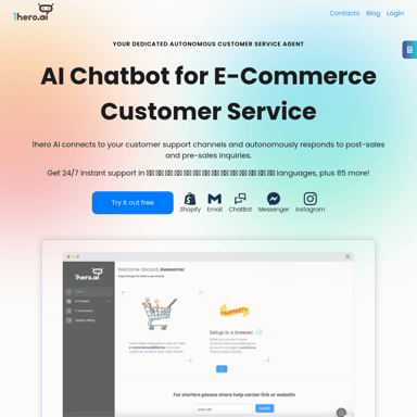 1hero.ai: Your AI-powered autonomous customer service agent for e-commerce businesses