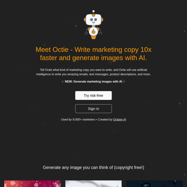 Octie.ai - Your A.I. ecommerce marketing assistant