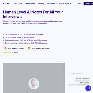 Aspect: AI-Powered Interview Assistant for Streamlined Hiring and Data-Driven Decisions