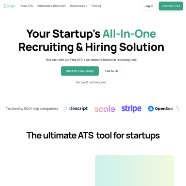 Dover: The Ultimate AI-Powered Recruiting Solution for Startups