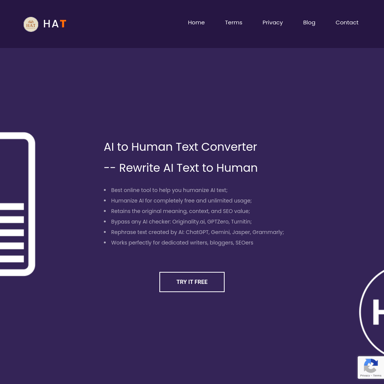 Humanize AI Text - Convertidor gratuito de texto AI a humano