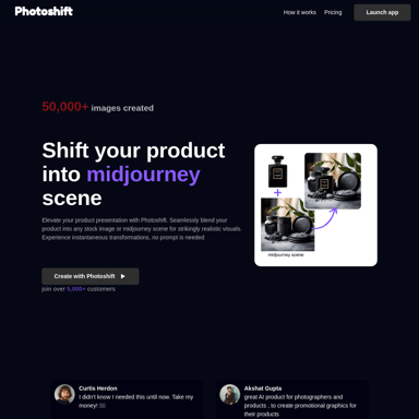 Photoshift | Commercial AI Product Photography