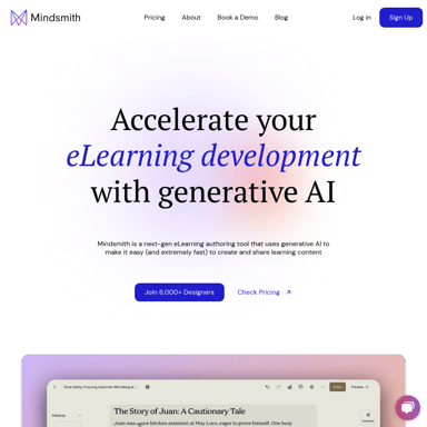 Mindsmith - eLearning development with Generative AI