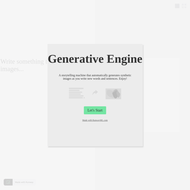 Generative Engine | RunwayML Experimente