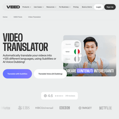 Video Translator - Online Ondertitelvertaling & AI Dubbing