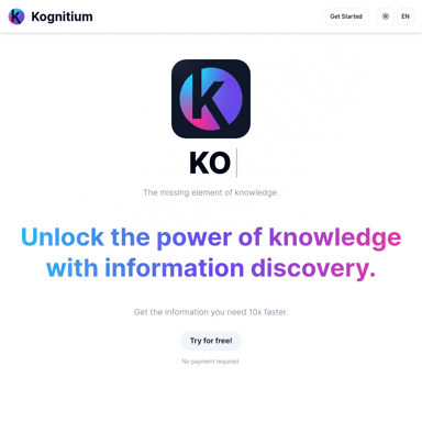 Kognitium: 知識を革新するAIプラットフォーム