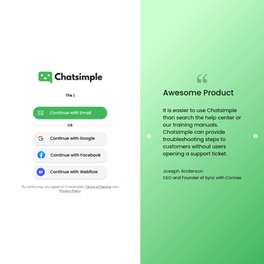 Chatsimple's Agent Builder Platform