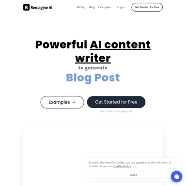 Remagine AI : Générateur de Contenu et Copywriting