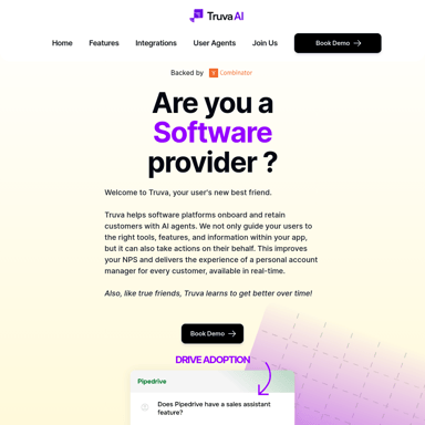 TruvaAI: AI-powered user onboarding and retention solution