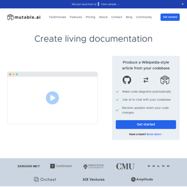 Mutable.ai - KI-gestützte Dokumentation für Codebasen