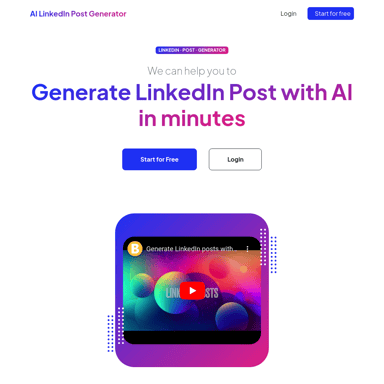 LinkedIn Post Generator: AI-Powered Content Creation Tool