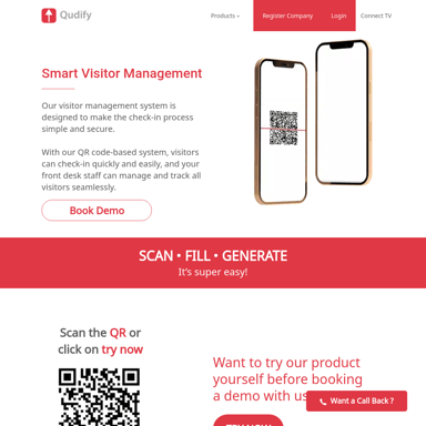 Visitor Management System for Modern Enterprises - Qudify