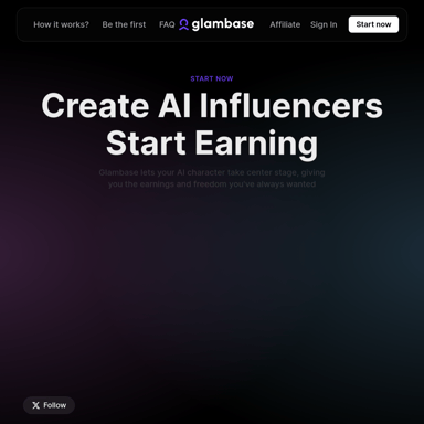 Glambase - Plateforme de Création d'Influenceurs IA