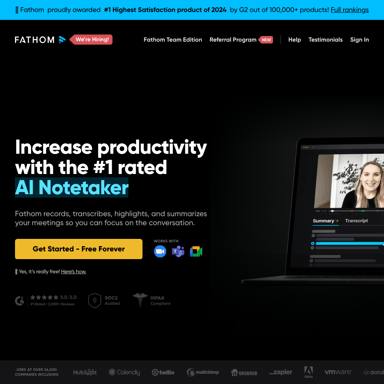Fathom - Free AI Notetaker