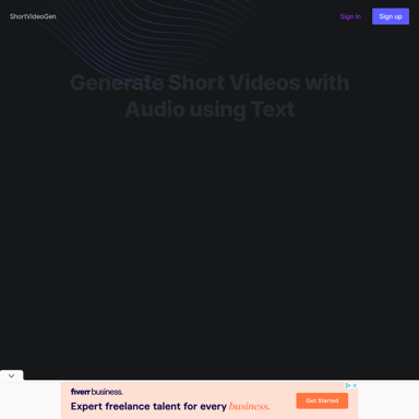 ShortVideoGen - Kurze Videos mit Audio generieren