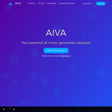 AIVA, AI 음악 생성 도우미