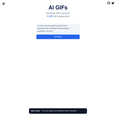 Generate AI-powered GIFs effortlessly