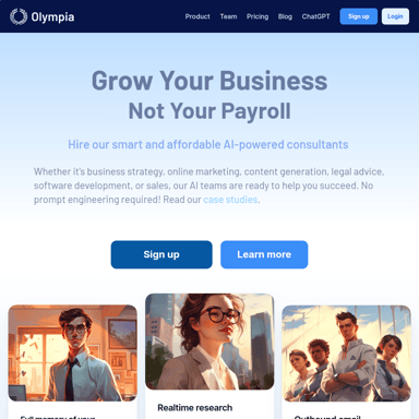 Olympia | AI-Powered Consultants