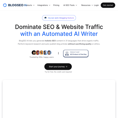 BlogSEO AI: Best AI Writer for SEO & Blogging