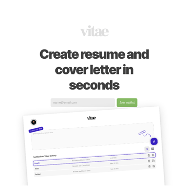 Create Professional Resumes and Cover Letters Instantly