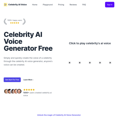 Celebrity AI Voice Generator – Erstellen Sie Stimmen von Prominenten