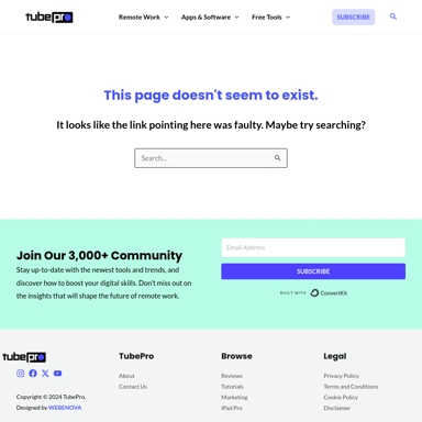 Page not found – TubePro