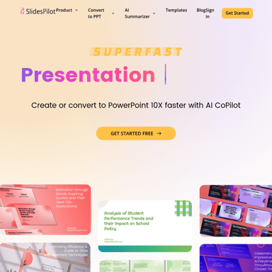 AI Presentation Generator - Create and Convert PPTs Fast