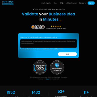 Idea Validator by Informly: Instant Business Idea Validation with AI