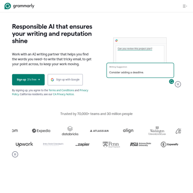 Grammarly: Asistente de Escritura AI Gratuito