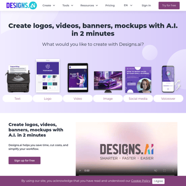 Designs AI - Generador de Logos y Contenido AI Gratis