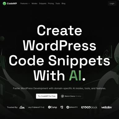 CodeWP - AI For WordPress Creators