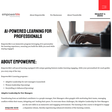 AI-Powered Learning dla Profesjonalistów | EmpowerMe od TransforMe