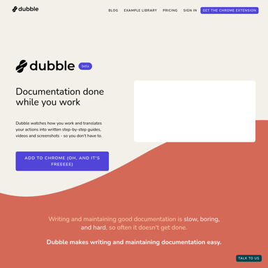 Dubble：免费步骤指南和截图生成工具