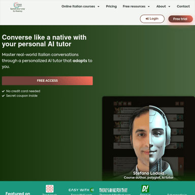 이탈리아어 AI 튜터 - 스트레스 없이 대화 마스터하기